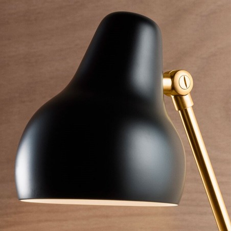 Louis Poulsen VL38 Table Lamp Black and Brass By Vilhelm Lauritzen