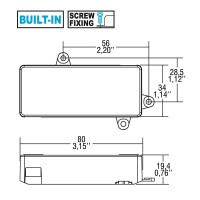 TCI Alimentatore LED 100-240V DC AR 14W 350mA In Corrente