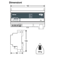 Helvar 905 Router Digdim A Singola Uscita DALI Con Connessione