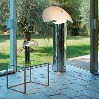 Flos Chiara Floor LED Lamp Body In Stainless Steel By Mario