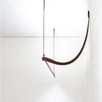 Flos BELT Linear LED Lamp In Leather With Wall Attack By Ronan