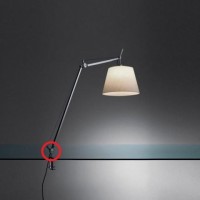 Artemide Adjustable Clamp T For Tolomeo Table Lamp