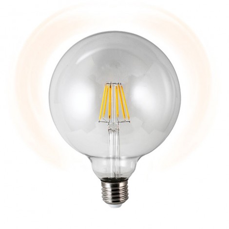 Lampo Globe Light ø125 LED E27 8W 1055lm Transparent Glass Bulb