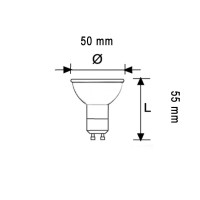 Duralamp MULTI SPOT 9W LED 50° Lampadina GU10 Termo-conduttiva