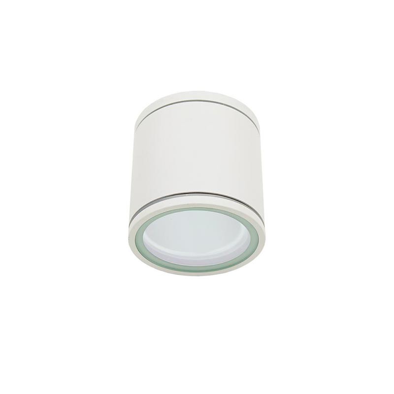 Lampo Lamp GU10 Cylinder IP54 Round Ceiling Surface In Aluminum