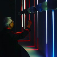 iGuzzini Trick 360° LED Effetto Lama Di Luce RGB DMX Lampada