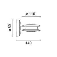 iGuzzini Trick 180° LED Effetto Lama Di Luce Calda Lampada