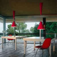 Flos Diabolo Conical Suspension Lamp Designed by Achille