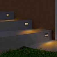 Lampo Segnapasso LED Luce Orizzontale Faretto Rettangolare Da