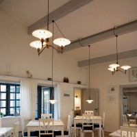 Louis Poulsen PH 2/1 Rigid Triple Suspension in Blown White