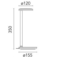 Flos Oblique Lampada LED da Tavolo Professionale Asimmetrica