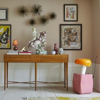 Flos Snoopy Touch Table Dimmable Lamp Orange Reflector By