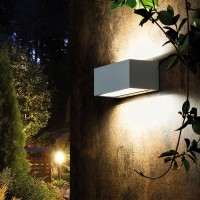 Sovil Box Lampada LED Da Parete Bi-Emissione In Alluminio Per