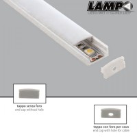Lampo Aluminum Profile Kit Surface 2 Meters For Strip Led