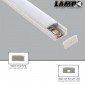 Lampo Kit Profilo In Alluminio 2 Metri A Superficie Per Strip