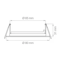 Lampo Dik Fix Gu10 Faretto Fisso Per LED Da Incasso Per Interni Lampo Dik Fix Gu10 Faretto Fisso Per LED Da Incasso Per Interni