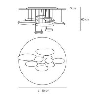 Artemide Mercury LED Ceiling Dimmable Lamp Polished Chrome By