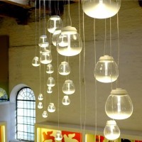 Artemide Empatia Suspension LED Lamp In blown Glass By Carlotta