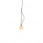 Artemide Nh Suspension Single Pendant Lamp With Glass And Brass