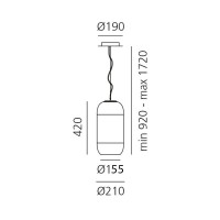 Artemide Gople RWB Suspension Lampada LED A Sospensione