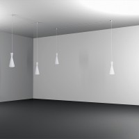 Cattaneo Time Suspension Lamp LED Easy System In Aluminum By