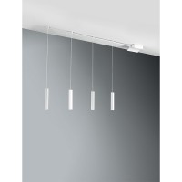 Cattaneo Stretch Suspension Lamp LED Easy System In Aluminum By