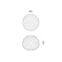 Artemide Meteorite Lampada Da Soffitto 480 mm LED Dimmerabile