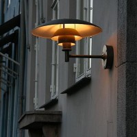 Louis Poulsen PH Wall Lamp Outdoor Copper By Poul Henningsen