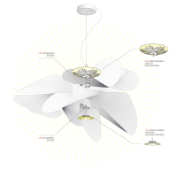 Slamp Étoile Suspension Pendant Lamp LED Dimmable With Magnetic