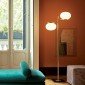Oluce Alba 383 Double Dimmable Floor Lamp With Diffused Light