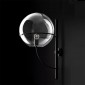 Oluce Lyndon Wall Lamp With Metal Structure Transparent Globes
