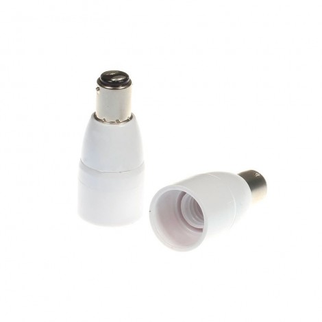 Adapter From BA15 /BA15d To E14 Extension Lampholder Converter