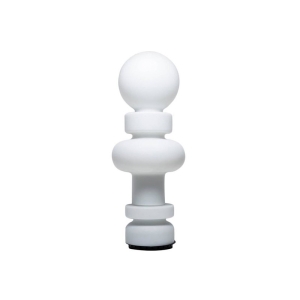 Fontana Arte Re Dimmable LED Table Lamp In White Glass By Bobo