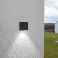 Lampo UP or DOWN GU10 Round Wall Lamp Mono Emission For Outdoor