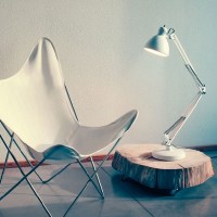 Fontana Arte Naska Grande Lampada da Tavolo LED O Alogena Luce