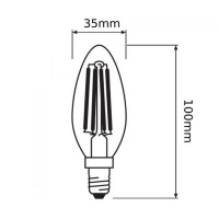 Osram LED Parathom Classic B E14 6W-60W 2700K 806lm Transparent