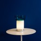 Artemide Bontà Dimmable LED Table Lamp With Glass Bowl By