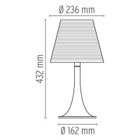 Flos Miss K Table Lamp Aluminized Black F6255030 Design