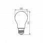 New Lamps Lampadina E27 Goccia A60 LED 4W 440lm Diffusore PVC