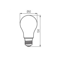 New Lamps Bulb E27 A60 LED 2W 220lm Unbreakable Transparent PVC