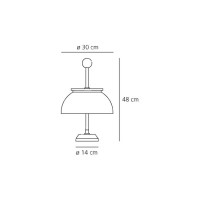 Artemide Alfa Lampada Da Tavolo Dimmerabile By Sergio Mazza