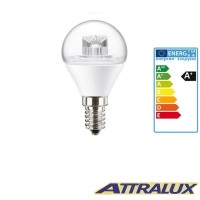 Attralux LED E14 3.2W-25W 2700K 250lm Lustre Luce Calda