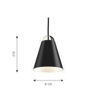 Louis Poulsen Above Ceiling Suspension Lamp with Direct