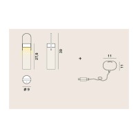 Rotaliana Chiardiluna Portable Dimmable LED Lamp with Wireless