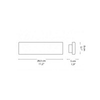 Ideal Lux Desk AP2 Lampada LED a Biemissione da Parete Applique