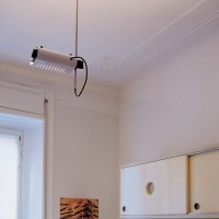 Oluce Colombo Adjustable LED Ceiling Lamp Vintage Style Design