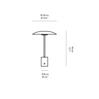 Faro Hoshi Stylized LED Dimmable Table Lamp By Xjer Studio