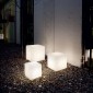 Ideal Lux Luna PT1 Cubic Floor Lamp for Outdoor Minimal Design