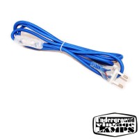 Bipolar Cable 200 cm 250V 2A Plug with Switch Blue