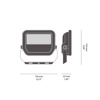 LEDVANCE Floodlight Projector LED 20W Outdoor Spotlight 100-277V